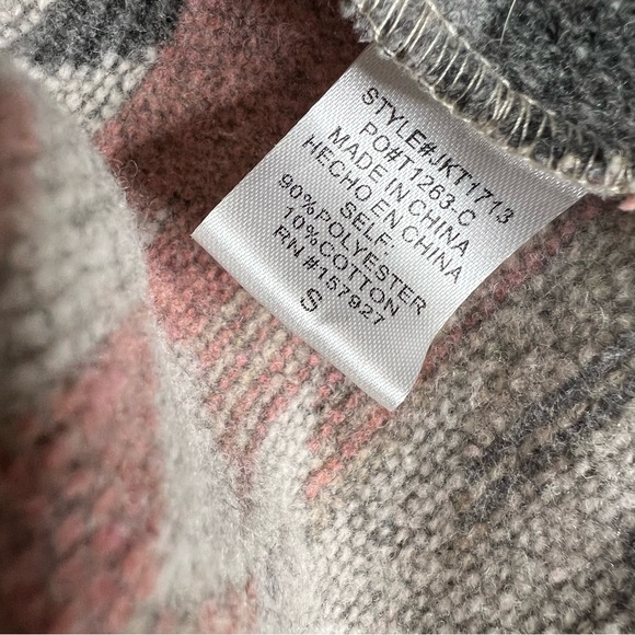 La Miel Aztec Print Boxy Raw Hem Jacket - Picture 8 of 8